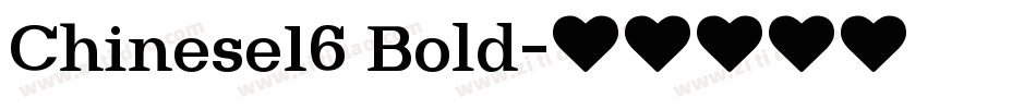 Chinese16 Bold字体转换